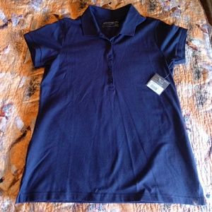 Eddie Bauer blue polo shirt